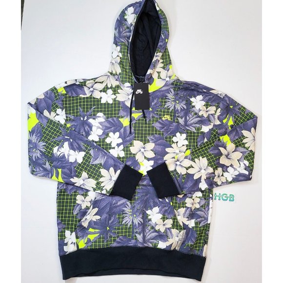 Nike Other - Nike SB Paradise Hoodie Men's Skateboarding Fleece Printed Floral DD0370-010